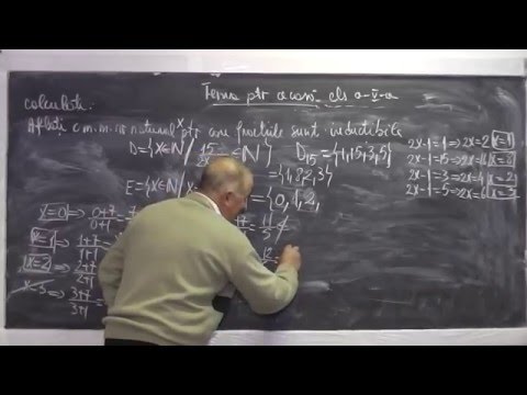 2/2 Lectia 875 Operatii multimi: Relatia de apartenenta, de incluziune Divizibilitate Fractii Cls 5