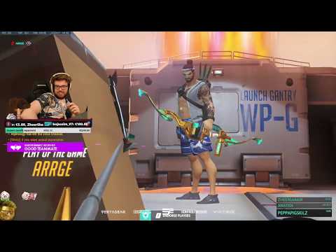 ARRGE GRANDMASTER HANZO! POTG! [ OVERWATCH SEASON 18 TOP 500 ]