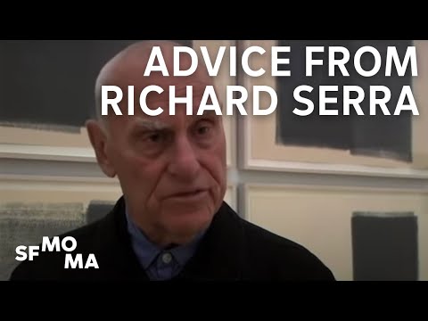 Advice from Richard Serra: Clear away the clutter and do your own thing