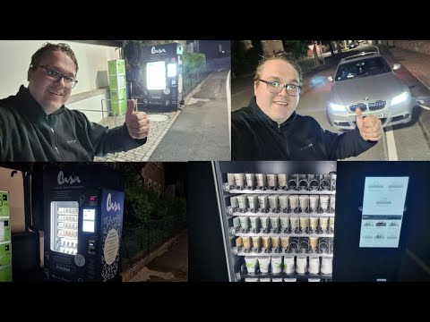 Das Casa Eisautomat Theilheim endeckt Justus bei seiner Nacht Rundfahrt mit seinem King Alex BMW
