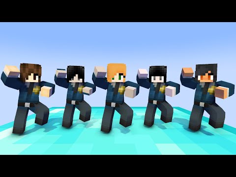 MONSTER SCHOOL : GANGNAM STYLE POLICE GIRLS - MINECRAFT ANIMATION