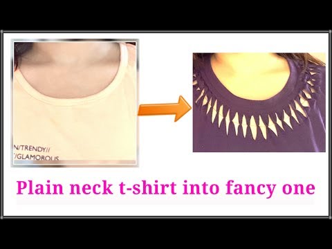 No sew DIY-Part 2|Convert old plain t-shirt into fancy top|AlwaysPrettyUseful by PriyaChavaan Video