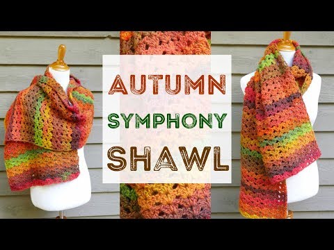 How To Crochet the Autumn Symphony Shawl