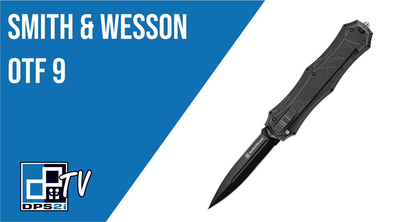 Couteau automatique Smith & Wesson OTF 9 Finger Actuator - SWOTF9B