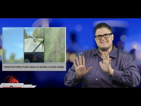 Firefighters push man in wheelchair home (ASL - 4.19.19)