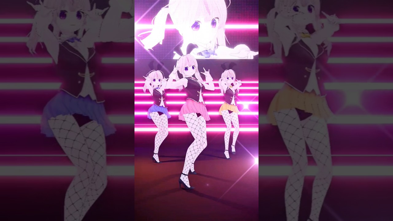 【きゃぴ】バニーちゃんで踊ってみた！#shorts #vtuber #踊ってみた #きゃぴ #shorts #宝鐘マリ #mmd