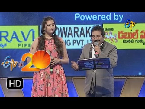 Geetha Madhuri,Mano Performance   Ompula Vykhari Song in Sattenapalli ETV @ 20 Celebrations