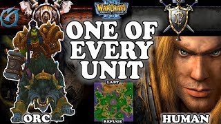 Grubby | Warcraft 3 TFT | 1.30 | ORC v HU on Last Refuge - One of EVERY Unit!