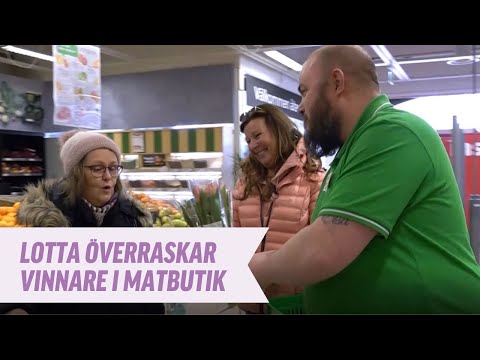 Lotta Engberg dyker upp med storvinst i mataffären!