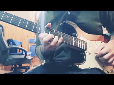Jamming on a 5/4 fusion jam track guitar modulation
