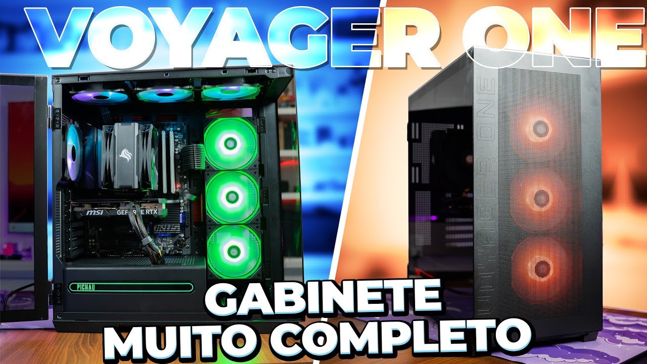 TESTAMOS O GABINETE MAIS INSANO DA PICHAU! PICHAU VOYAGER ONE review