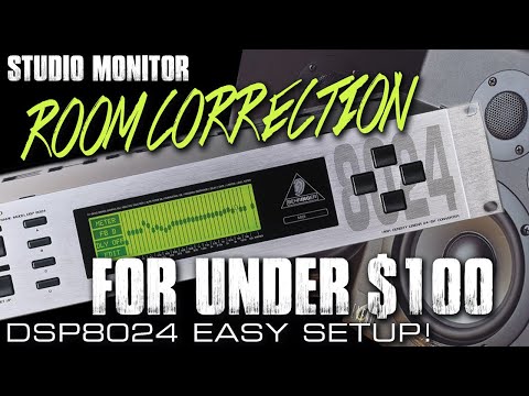 Cheap studio monitor room correction with the Behringer DSP8024! HOW TO SETUP