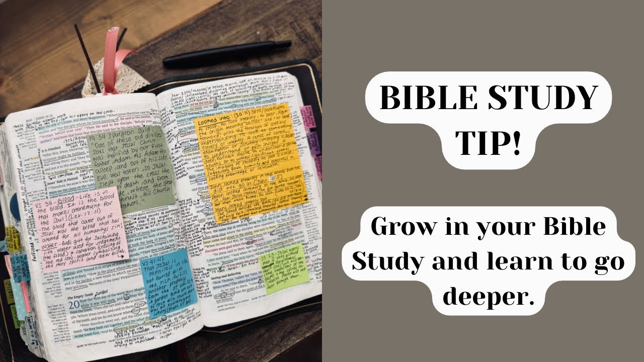 Bible Study Tip | Bible Journaling | Go deeper in the Word of God | Humble Lamb Bible | NKJV