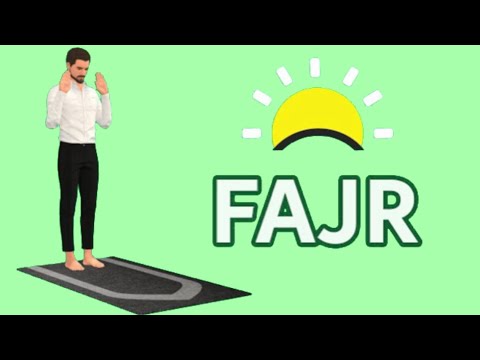 How to pray Fajr for men (beginning subtitle)