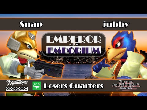 Emperor of Emporium - Snap (Fox) VS jubby (Falco) - SSBM - Losers Quarters