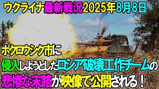 【ウクライナ戦況】25年8月8日。