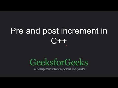 Learn C Programming Language Tutorial | Pre and Post Increment ...