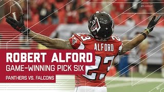 Robert Alford's Pick Six Seals Win for Falcons! | Panthers vs. Falcons | NFL