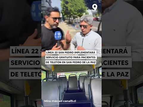 Línea 22 SAN PEDRO implementará servicio gratuito para pacientes de Teletón en San Pedro de la Paz
