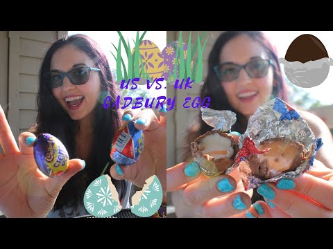 US Vs. UK Cadbury Creme Egg Taste Test & Comparison!