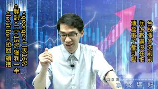 【掌聲響起】#賴昇楷 0602 - 「疫情、行情，兩個世界」，台股漲多洗刷刷，兵多將廣沒在怕，震盪過程電子傳產都可壓；《驊訊、George》這樣看待與動作 (圖)