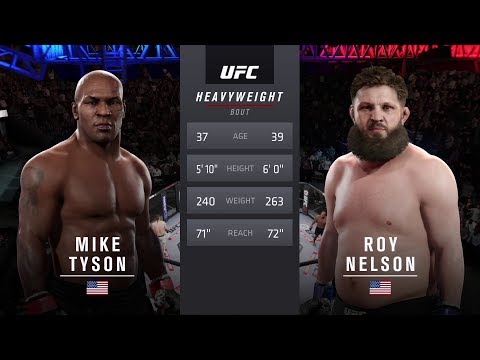 Mike Tyson vs Roy Nelson - EA Sports UFC special feature main event ✔