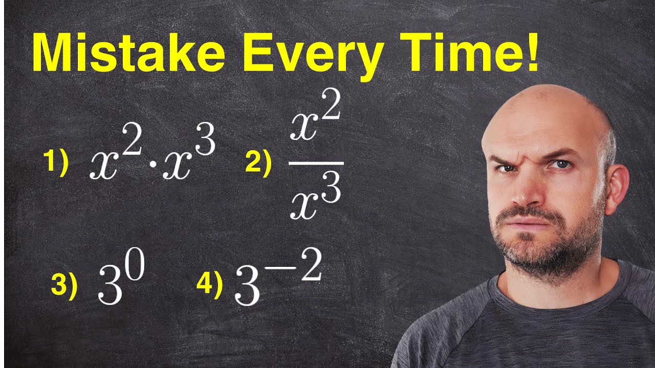 Watch Rescrie Urm?toarele Enun?uri Corectând Gre?elile Identificate Now Mistakes when using rules of exponent 1