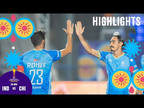 FIH Hockey Men's Junior World Cup 2025 Tamil Nadu: Game 8 - Highlights: India vs Chile