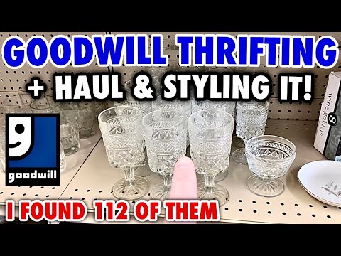Unbelievable ~ 112 of them! GOODWILL THRIFT WITH ME & THRIFT HAUL home decor YouTube