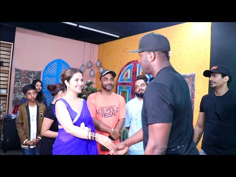 Andre Russell, Palash Muchchal and Avika Gor Spotted At Studio In Andheri