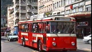 preview picture of video 'Biel-Bienne Trolleybus 1989'