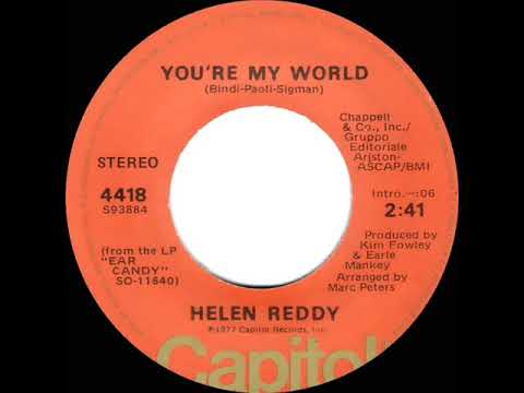 1977 HITS ARCHIVE: You’re My World - Helen Reddy (stereo 45)