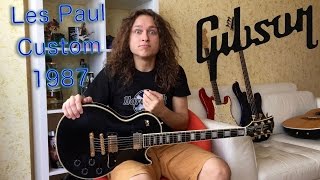 Gibson Les Paul Custom Ebony - відео 2