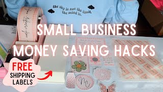 SMALL BUSINESS HACKS FOR SAVING MONEY |small business budget friendly packaging hacks|free packaging