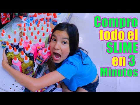COMPRO TODO EL SLIME EN TRES MINUTOS | AnaNana Toys