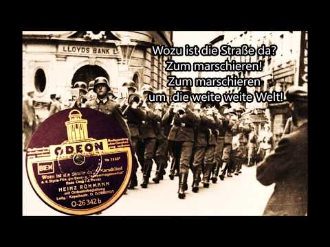 Wozu ist die Straße da? - Marschlied, Heinz Rühmann & Orchester, Berlin, 1936