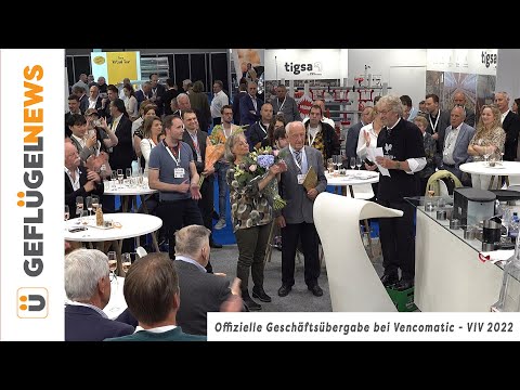Offizielle Geschäftsübergabe bei Vencomatic auf der VIV Europe 2022