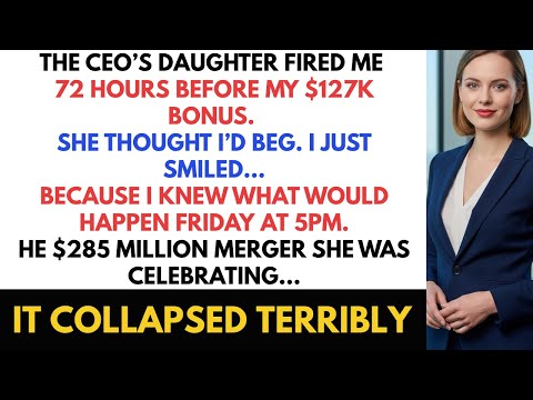 My CEO’s Daughter Fired Me 72 Hours Before My $127K Bonus — 3 Days Later,  $285 Million Merger...