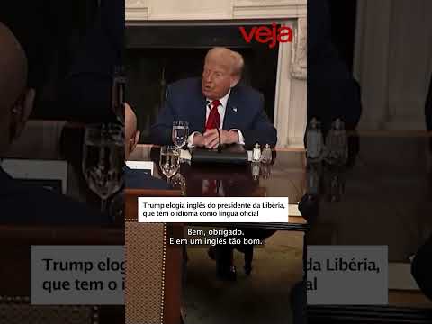 Trump praises the English of the Liberian president, whose language is an official language