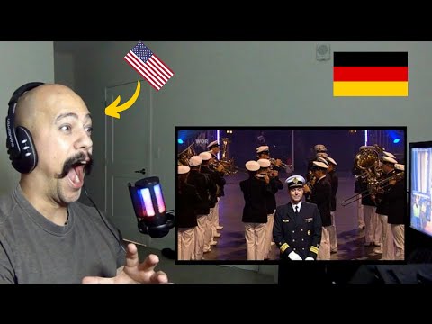 American React To German Military music | Marinemusikkorps Ostsee   Militärmusikfest Köln 2006