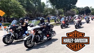 NEW WORLD RECORD! Motorcycle Parade - HARLEY-DAVIDSON 120th Anniversary - Complete Parade Milwaukee