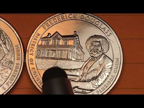 US 2017 Frederick Douglas Quarter - DC Minutes District Of Columbia United States ATB Coin