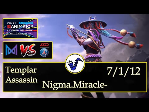 Templar Assassin Dota 2 - Nigma Miracle- - 7/1/12 - Mid Lane / Pos 2 - Nigma VS PSG LGD - AniMajor
