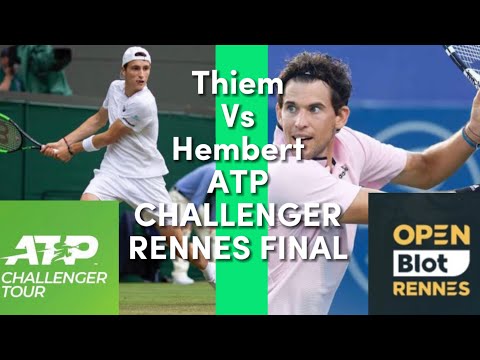 Dominic Thiem vs ugo Hembert! ATP CHALLENGER RENNES FINAL! (Highlights)