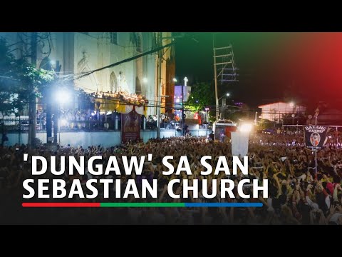 MOMENT: Jesus Nazareno, Our Lady of Mt. Carmel meet in solemn "Dungaw" tradition | ABS-CBN News