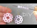 Simple Beaded Earrings Tutorial Beaded Round Earrings