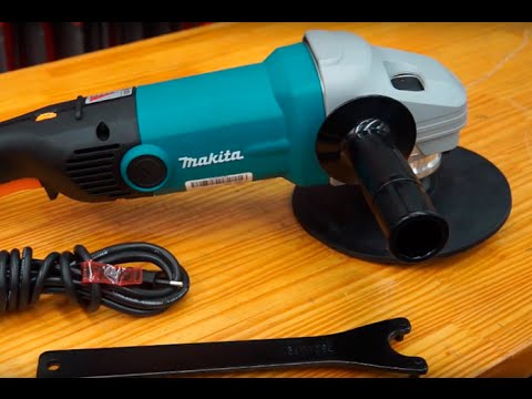 Šlifuoklis-poliruoklis 180mm 1600W MAKITA video