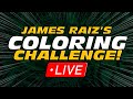 LIVE COLORING BOOK CHALLENGE