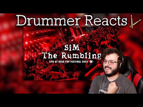 Drummer Reacts to The Rumbling by SiM (Live at Dead Pop Festival 2023)