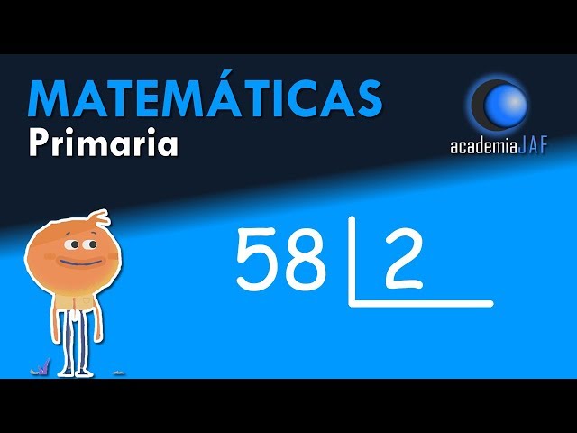Vídeo relacionado con 9. División: divisor de una cifra. Iniciación